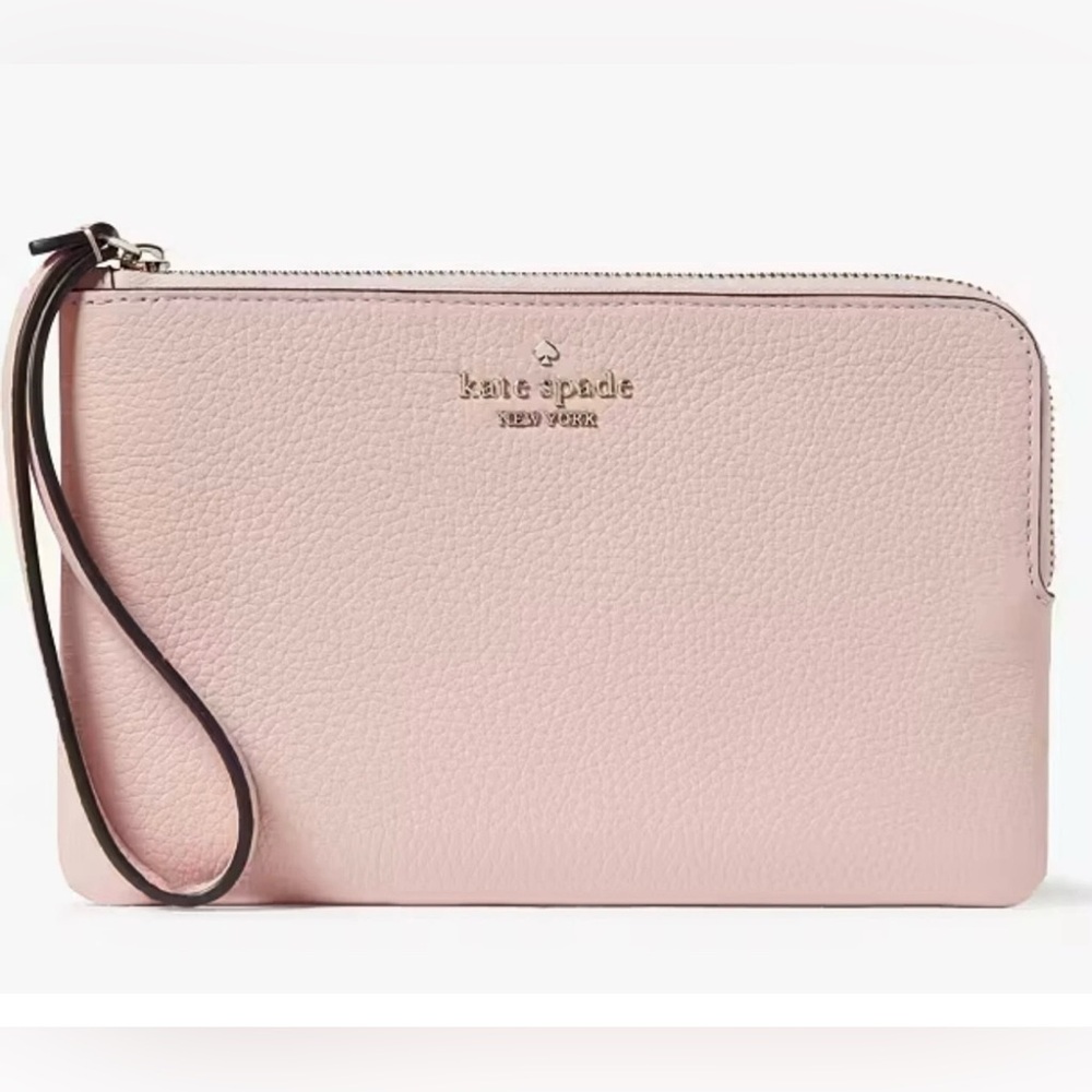 Kate Spade Leila Pebble Leather Wristlet